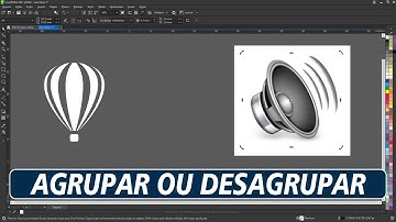 Como AGRUPAR ou DESAGRUPAR Objetos no CorelDRAW - #coreldraw