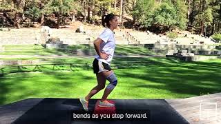 Step Down Then Back: at-home strength exercise