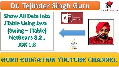 Show All Data into JTable From Database Using Java with Swing