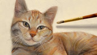 油絵タイムラプス｜猫を描く｜Oil painting time lapse｜cat