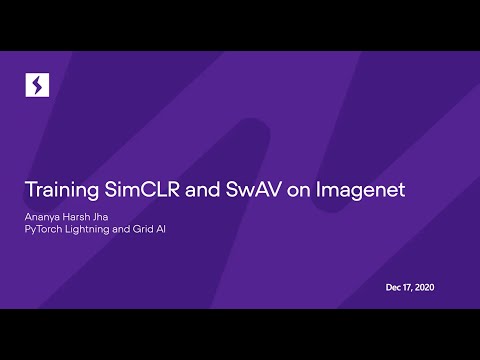 Training SimCLR and SwAV on Imagenet