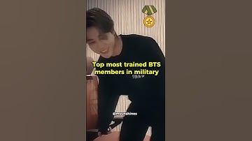 BTS Members Who Excelled in Military Training #bts #btsmilitary #shorts