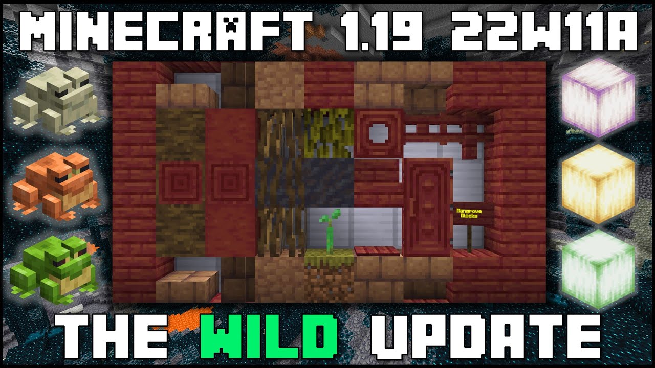 Minecraft 1.19 The Wild Update: Mangroves, frogs, deep dark caves