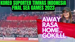 Koreo Suporter Timnas Indonesia Vs Thailand Final SEA GAMES 2023 cambodia ❗❗❗