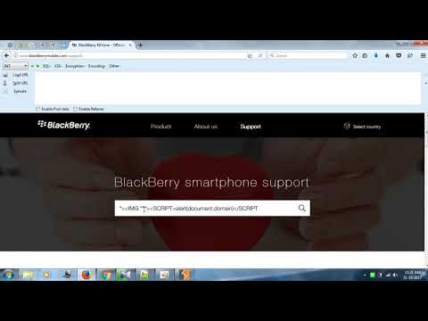 xss poc - reflected xss in blackberrymobile.com |  bug bounty 2021