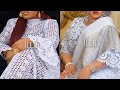 Fashionably styled all white lace asoebi styles stunning asoebiowanbe styles lace styles 2023