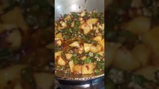 Bhindi Ki Sabzi youtubeshorts cooking food recipe foodie love cooking creator