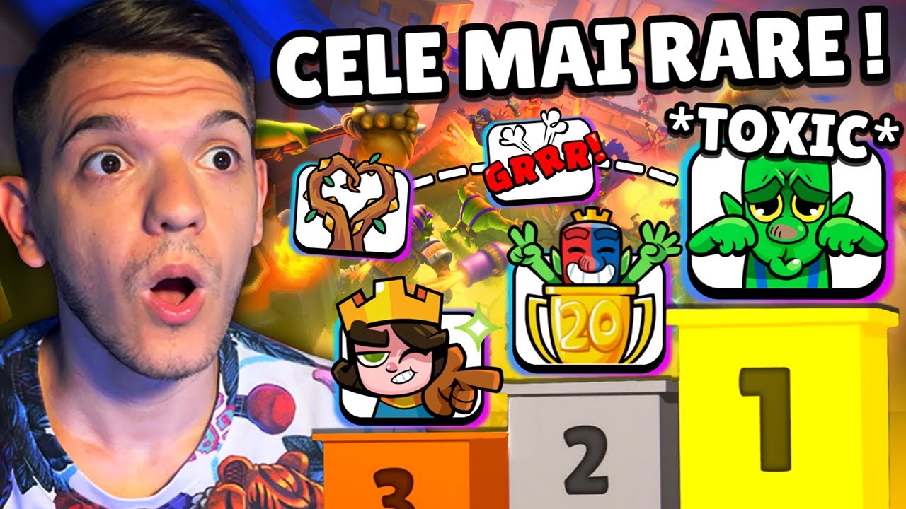 ACESTEA SUNT CELE MAI RARE EMOTEURI DIN CLASH ROYALE!