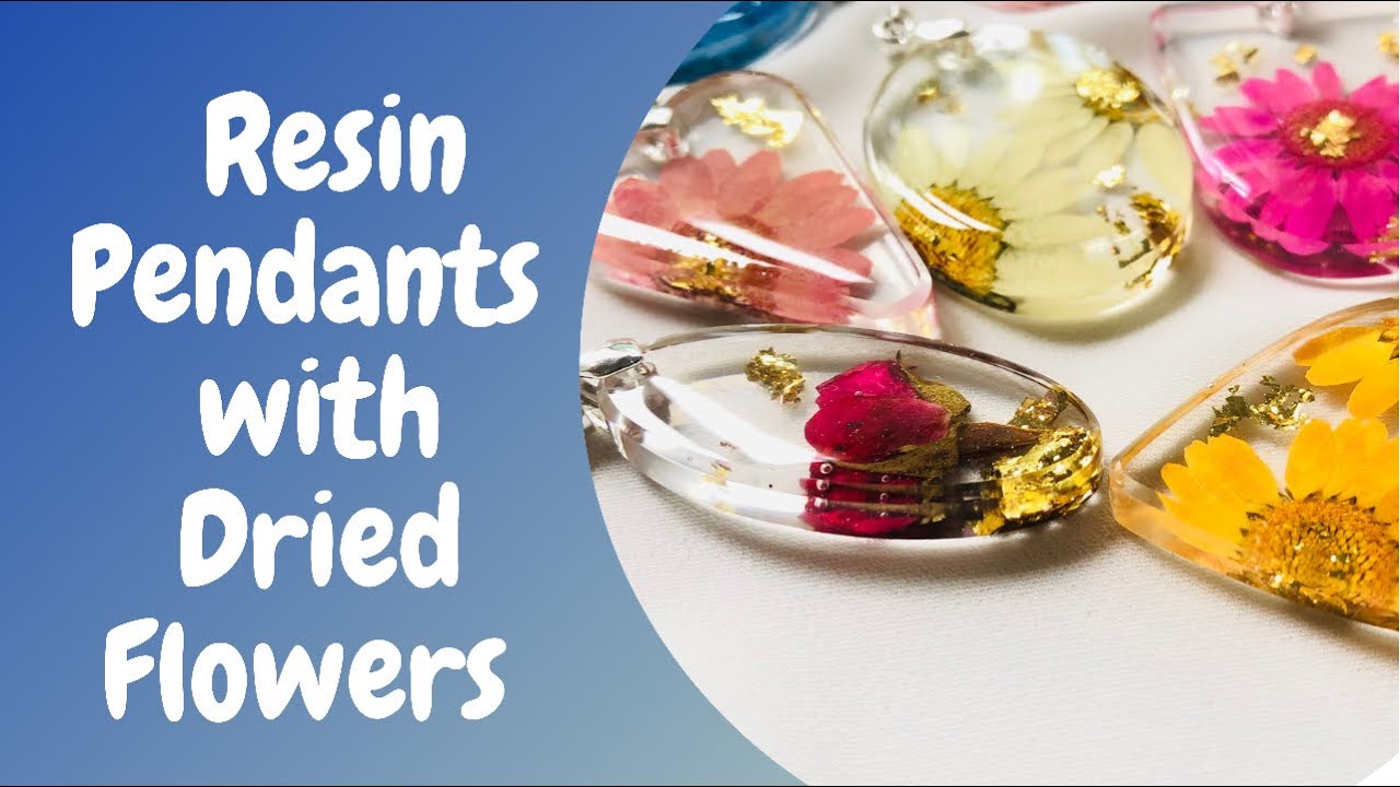 Dried Flower Resin Pendants! YouTube