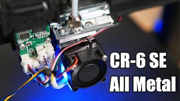 Micro Swiss All Metal Hotend Upgrade For Creality CR-6 SE 3D Printer Install