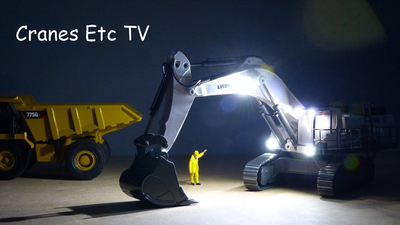 RC HK Liebherr R 9100 Mining Excavator by Cranes Etc TV YouTube