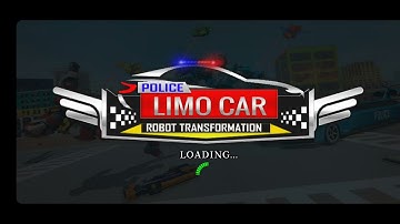 Flying Limo Robot Car Transform: Police Robot Game