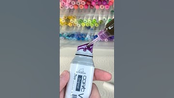 #oddlysatisfying Marker Refill: Copic Wide with Ohuhu P3 Ink #satisfyingart #asmrart #alcoholmarkers