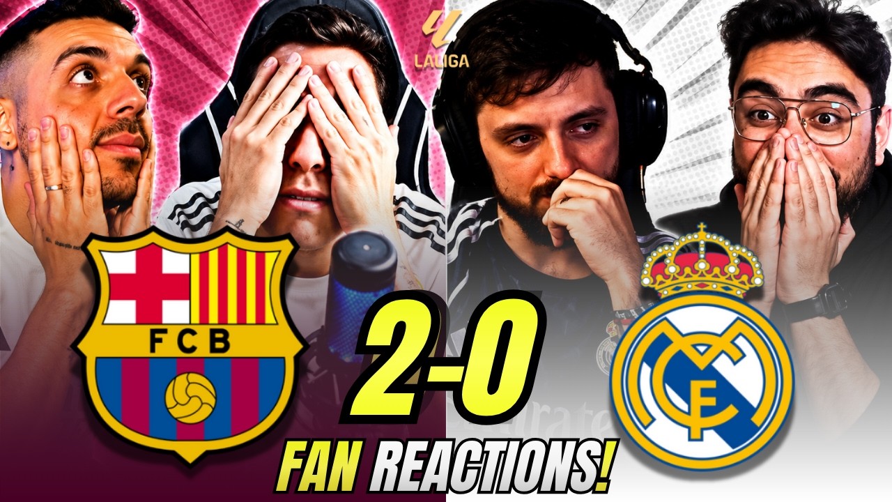 Reacciones indignadas de los aficionados del Real Madrid al Barcelona 2 ...