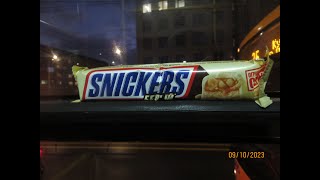 Обзор и дегустация батончика Snickers в белой глазури (09.10.2023)