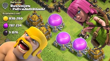 GREATEST LOOT ARMY!  TH9 Dark Elixir Time | Clash of Clans