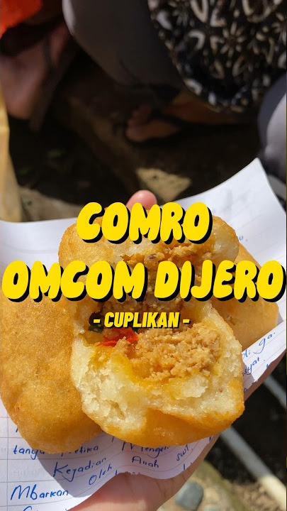 Jajan comro seribuan di tukang dagang yang suka ngider #combro