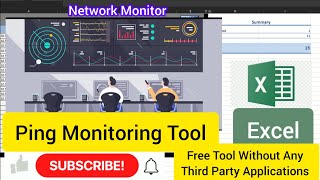 How to create a ping monitoring tool in Excel || Network Monitor || Ping Monitoring