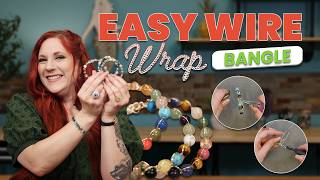 Make a Wire Wrap Bangle Bracelet | Beginner Tutorial Guide