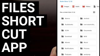 Files Shortcut Creates an App Shortcut for the Built in Android File Manager screenshot 4