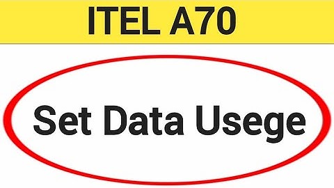 How to set data usege, ITEL A70 me data limit Kaise lagaen