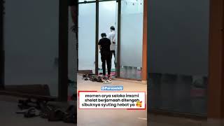 The Moment aryasaloka Took The Time To Pray In Congregation In The Midst Of Busy Filming viral 