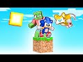 One Block SKYBLOCK with SONIC in Minecraft!