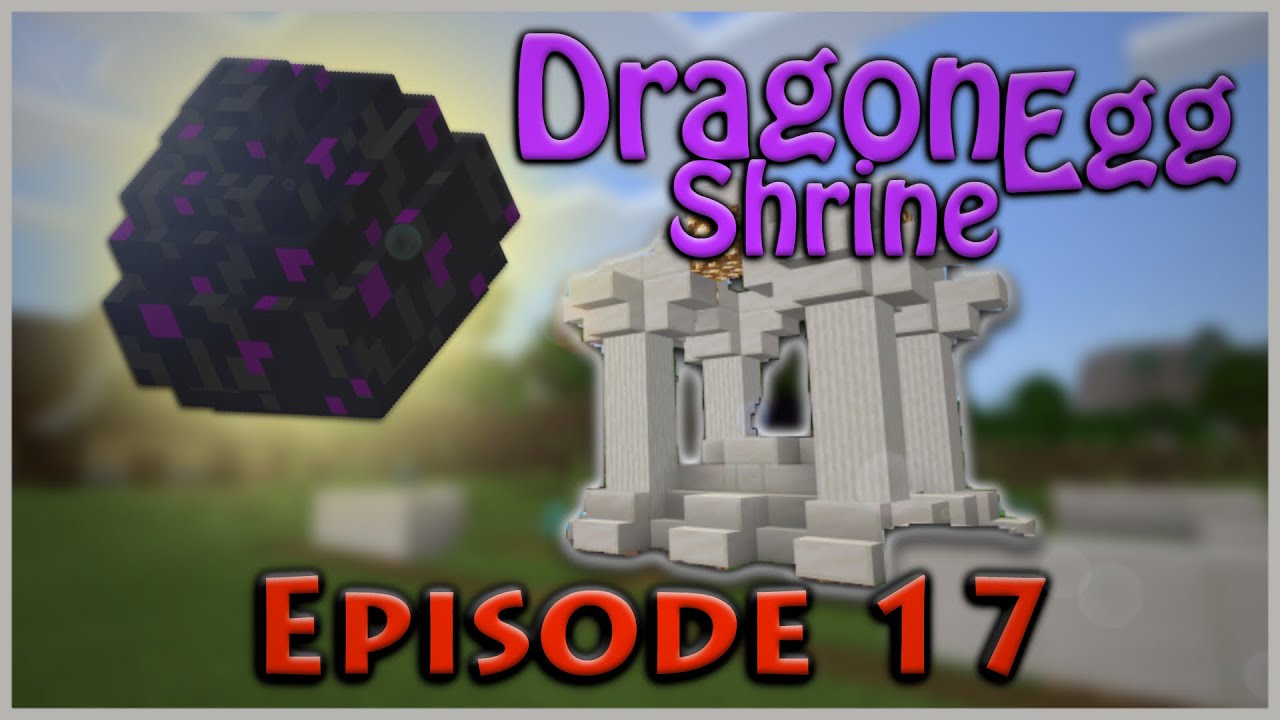 The Dragon Egg Shrine - [Minecraft Bedrock Survival] - YouTube Minecraft Dragon Egg Statue