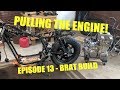 Yamaha XS1100 Pulling The Engine - Brat Build - Episode 13