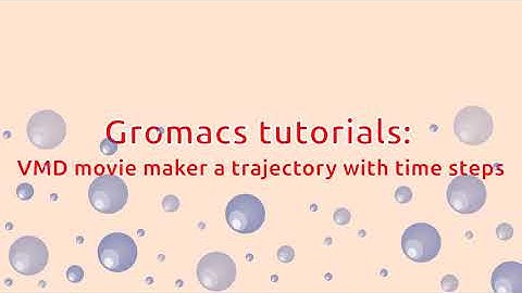 VMD movie maker: a trajectory with time steps