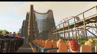Wooden Queue Walkthrough Off+Onride Planet Coaster 2