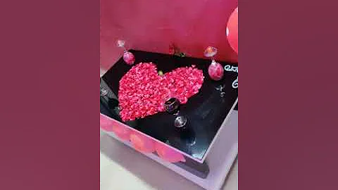 Anniversary Decorating Ideas at home|Surprise Decoration for Husband|Romantic Room Decoration #short