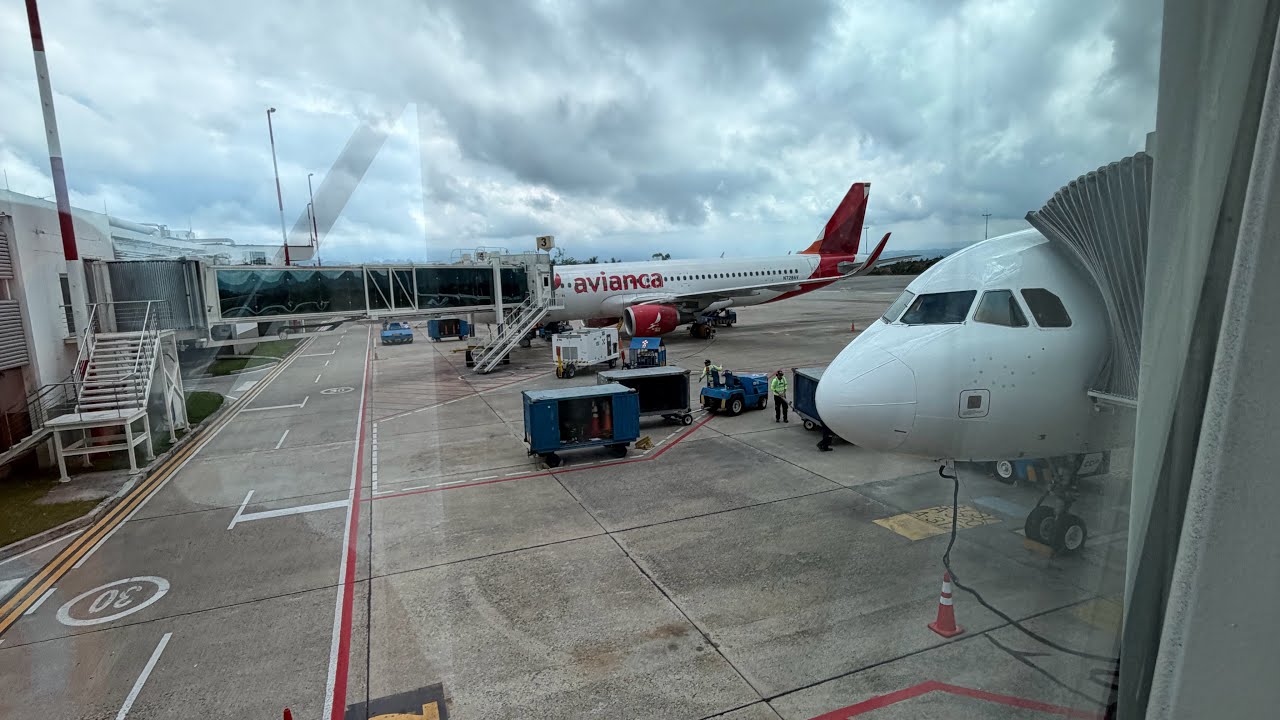 Airbus A320 Touching Down at Bucaramanga • Window View 🛬