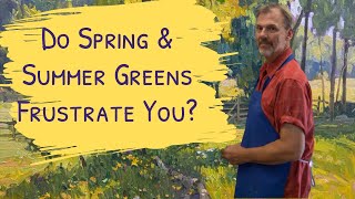 Mixing Spring & Summer Greens for Landscape Painting