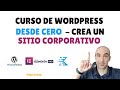 Curso de WordPress desde 0 - Sitio corporativo - Principiantes 2022 ✅