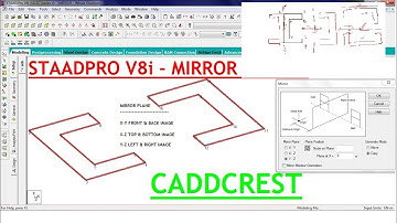 తెలుగు || STAADPRO MIRROR OPTION || TELUGU || CADDCREST
