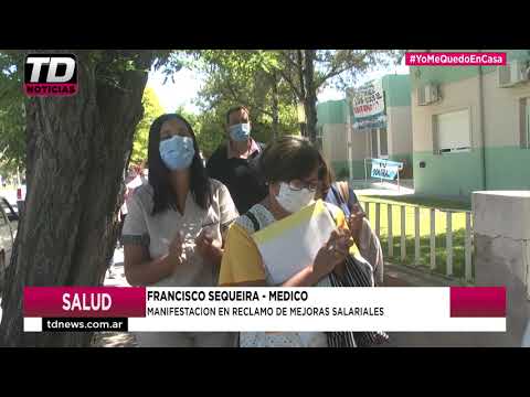 FRANCISCO SEQUEIRA MANIFESTACION EN RECLAMO DE MEJORAS SALARIALES 01 12 20