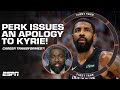 KYRIE IRVING&#39;S CAREER TRANSFORMED? 😤 Perk issues an apology! | First Take