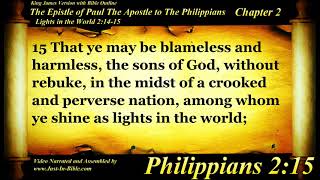 Philippians Chapter 2 - Bible Book 50 - The Holy Bible Kjv Read Along Audiovideotext