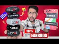 Top 5 Best Earbuds From Flipkart - Under 1500 Rs! 🔥 [2024 Edition]