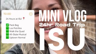Mini Vlog: 24hr Road Trip to ISU 🚗 Normal, IL 