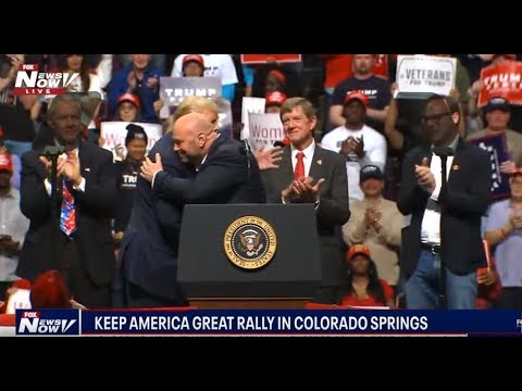 STAMP OF APPROVAL: Dana White backs President Trump at Colorado rally