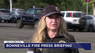 Bonneville fire press briefing