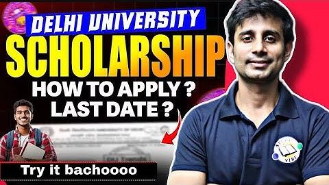 DU scholarship 2025-26 for 1st to 3rd year students 15+ try it bachoo link in description #du#sol🤩🤩🤩