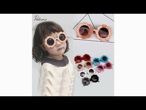 2019 Children Accessories Lovely Protection Glasses Toddlers Boys Kids Shades Flowers Adorable