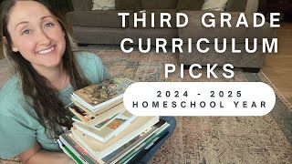 ✨NEW CURRICULUM PICKS! | GRADE THREE HOMESCHOOL CHOICES FOR 2024-2025