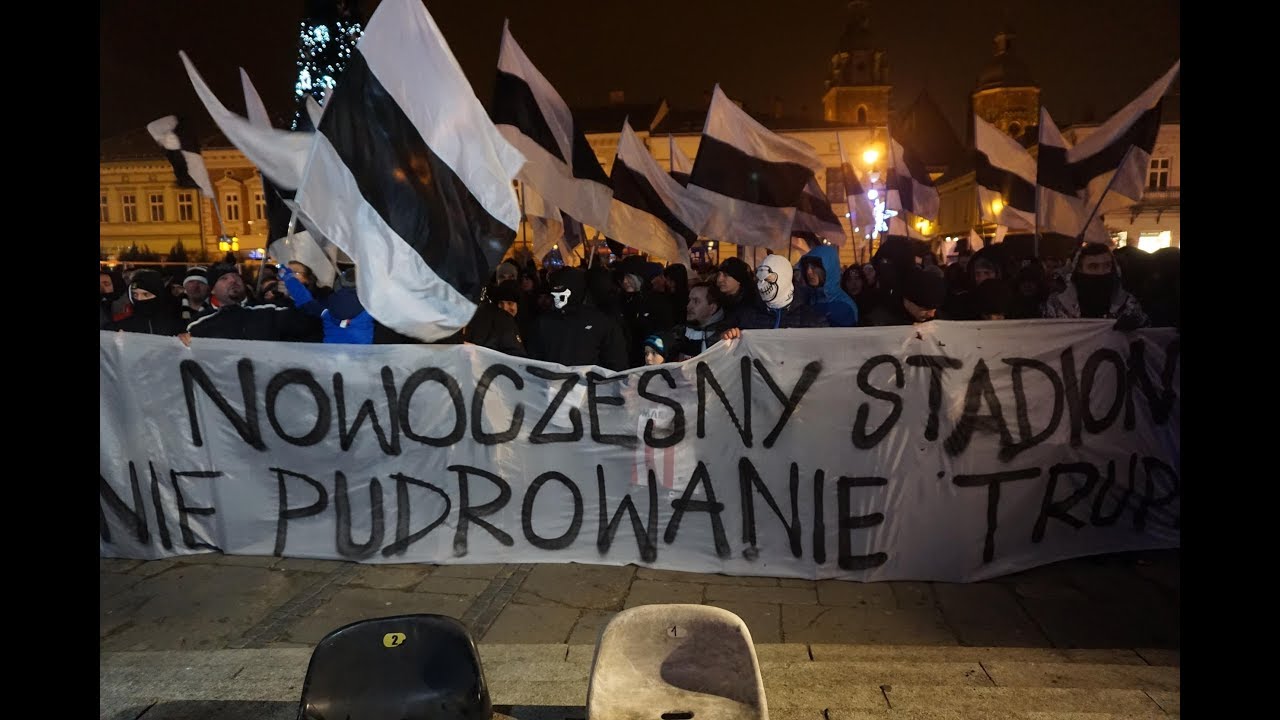 Manifestacja kibiców Sandecji - 12.01.2018 - Nowy Sącz