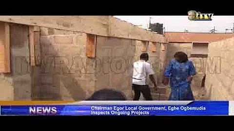 Egor council boss inspects ongoing projects