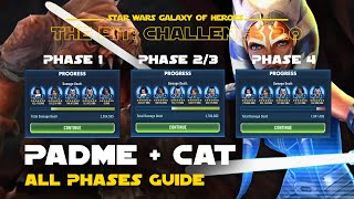 Padme Commander Ahsoka Tano Cat - The Pit Challenge Rancor Raid Cpit Crancor Swgoh