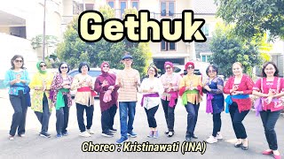Gethuk - Line Dance (Choreo : Kristinawati (INA). Demo by Senior TPR 💞